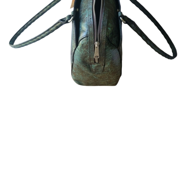 Patricia Nash Green and Brown Purse Bag with Ornate Design Western Country - Picture 4 of 6